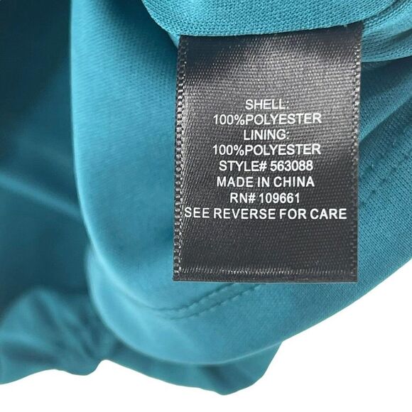 Colleen Lopez Blouse Cold Shoulder Ruffle Jewel Tone Green Womens Size Medium - Picture 9 of 9